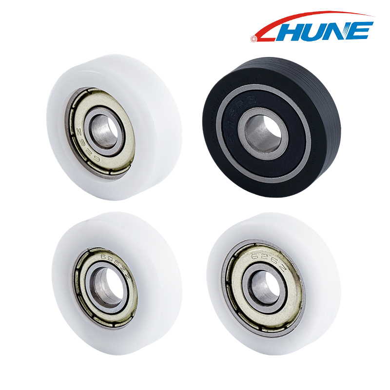 Household Electrical Drawer Slide Rail Plastic 626ZZ Bearing Pulley