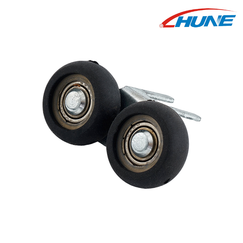 Aluminum Wardrobe Furniture Closet Sliding Wardrobe Door Roller Pulleys Set With Nylon Wheels 