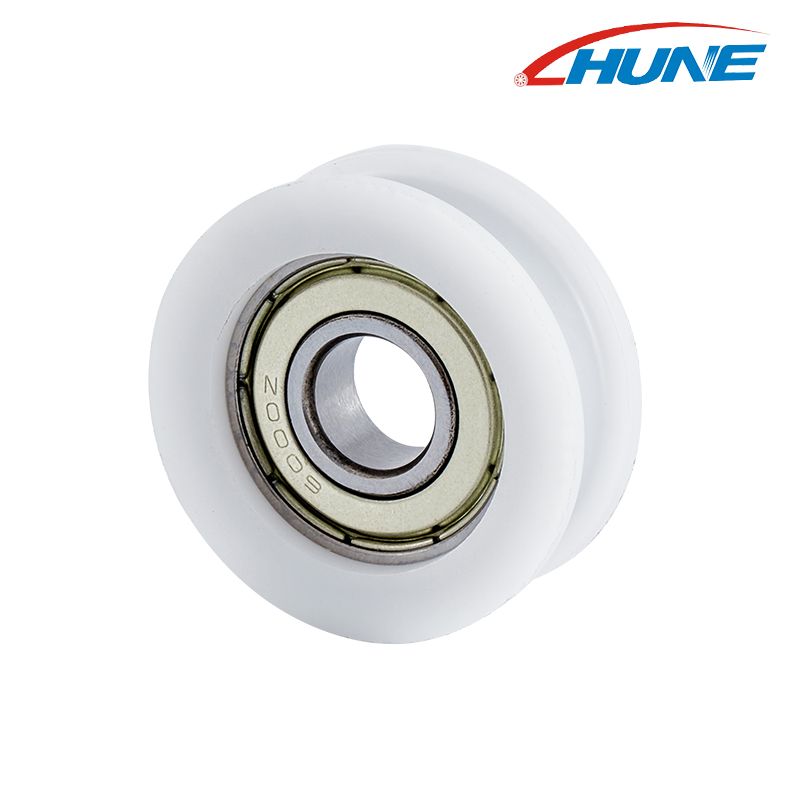 Door, Window And Refrigerator Pulleys Wear-Resistant Plastic PU 6100ZZ Bearing Pulley