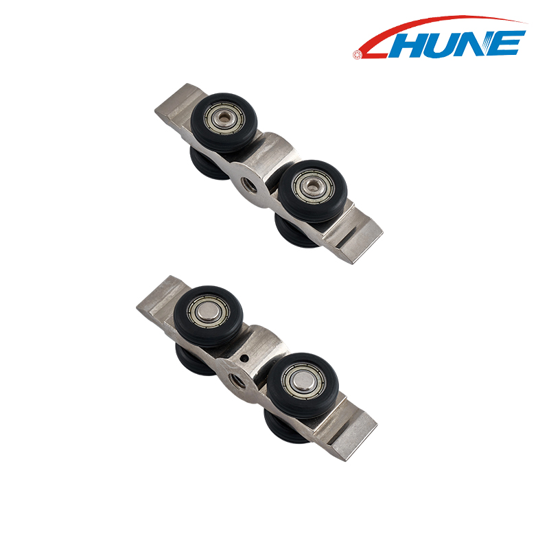 Aluminium Body and 4 Wheels Nylon Sliding Door Roller Set