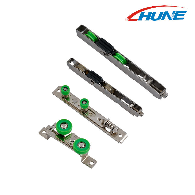 Aluminum Adjustable Heavy Duty Double Wheels Sliding Door & Window Rollers Hardware Accessories