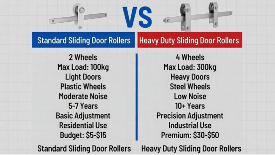 Key Differences Between Standard and Heavy Duty Rollers