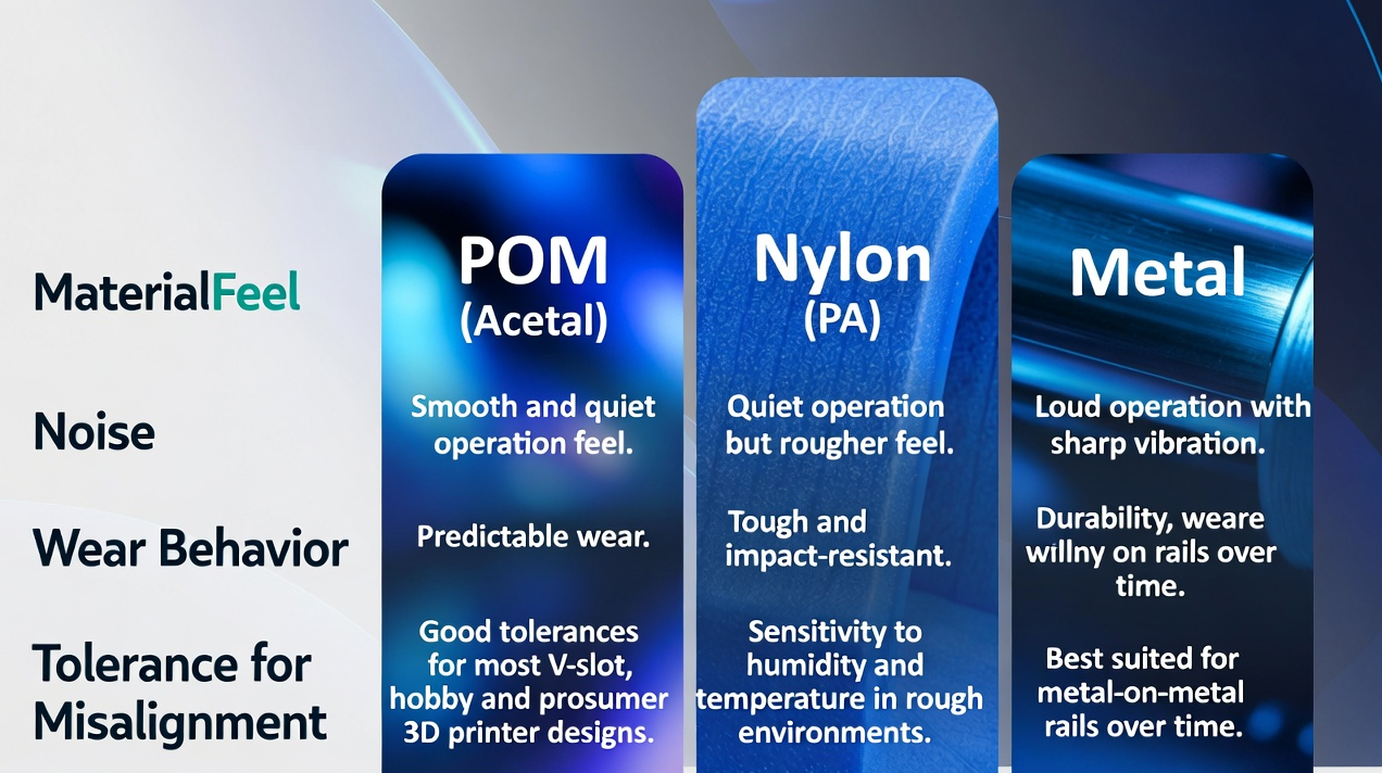 3D Printer Roller Materials