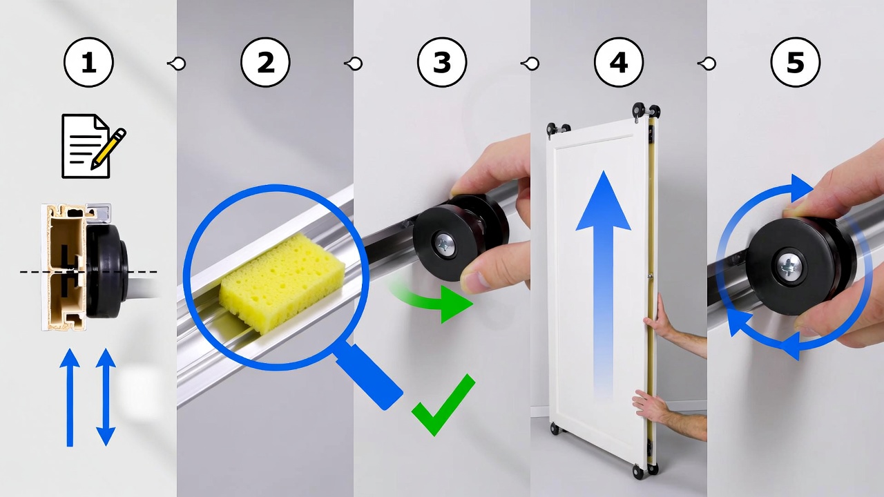 Sliding Door Rollers Installation