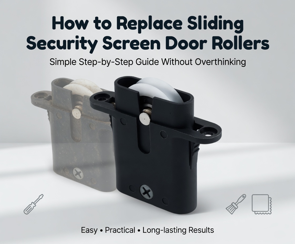  How to Replace the Sliding Security Screen Door Rollers