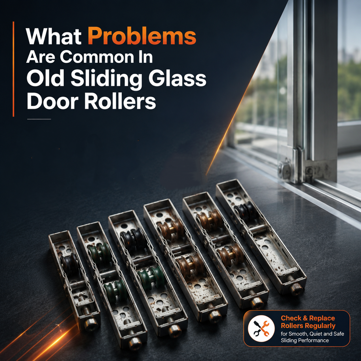 WhatProblemsAreCommonInOldSlidingGlassDoorRollersOverTime7-17
