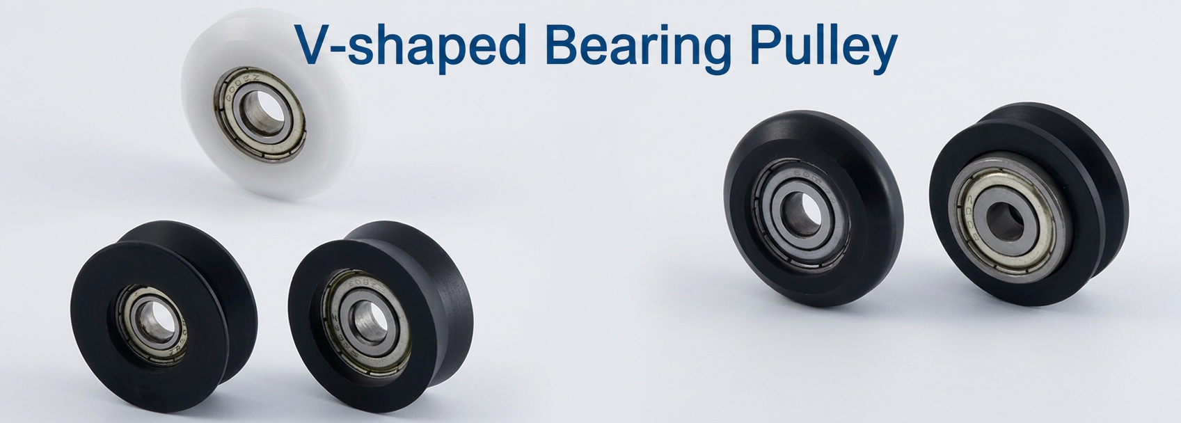 V groove pulley with bearing