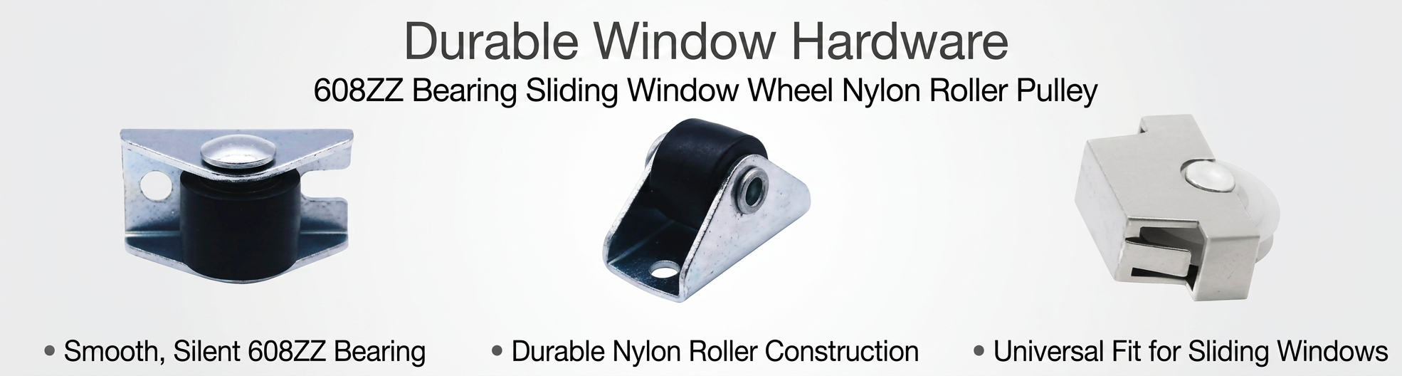 Window Hardware Durable 608ZZ Bearing Sliding Window Wheel Nylon Roller Pulley