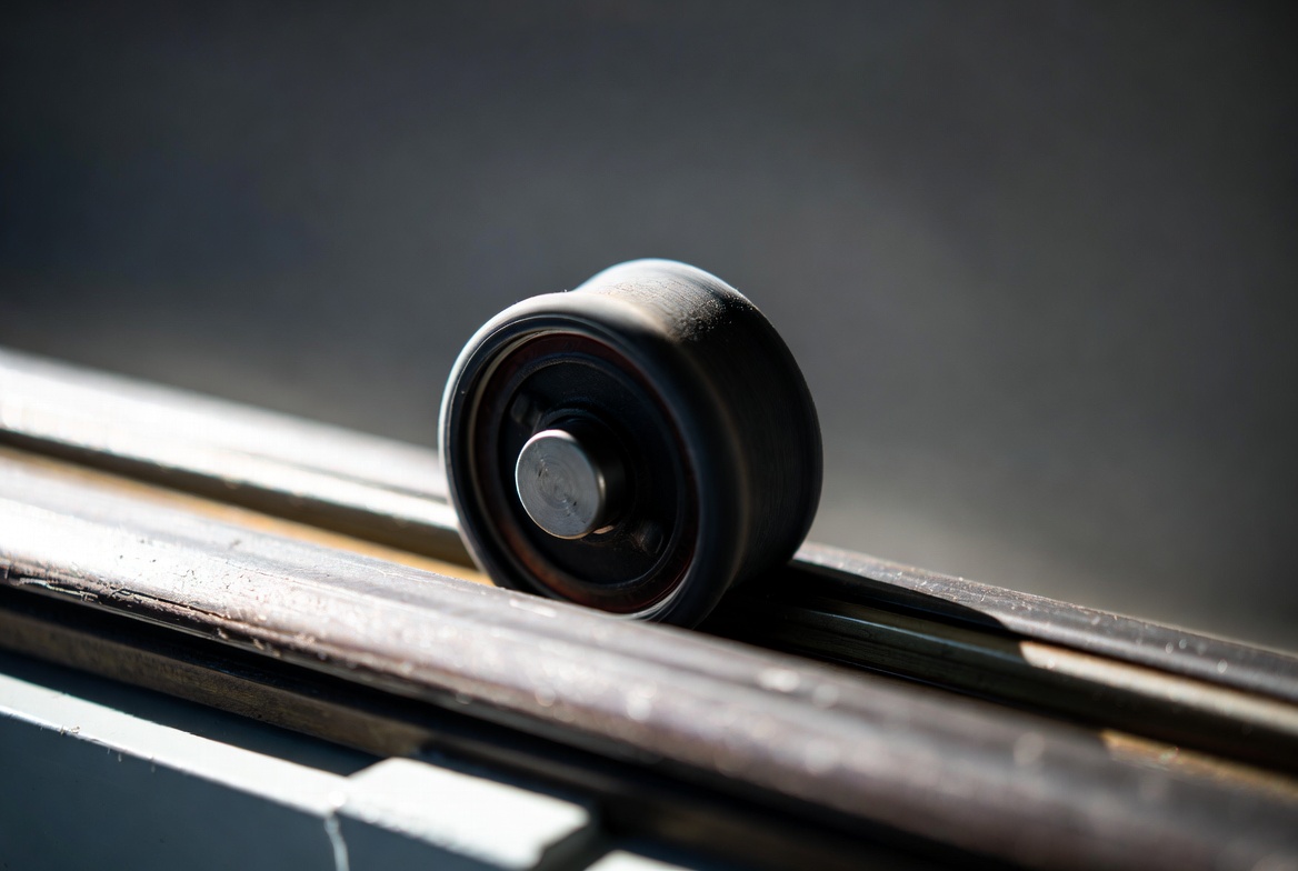 Roller Wheel in Track – Real-World Load Contact Point
