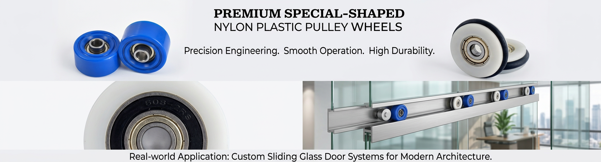 Special-shaped Nylon Plastic Pulley Wheels Special-shaped Nylon Plastic Pulley Wheels
