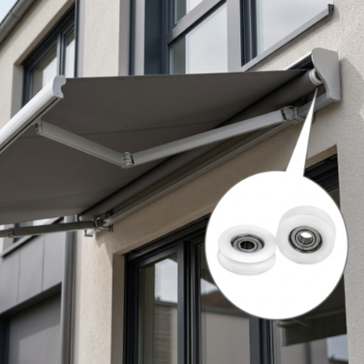 Retractableawningrollerinstalledinacompleteawningassembly102 Retractable Awning Roller Installed in a Complete Awning Assembly