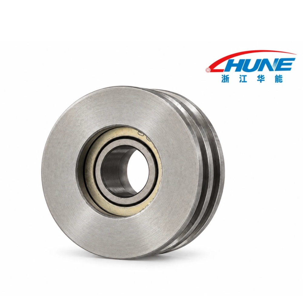 Double-Groove Cable Pulley for Sectional Garage Doors Double-Groove Cable Pulley for Sectional Garage Doors